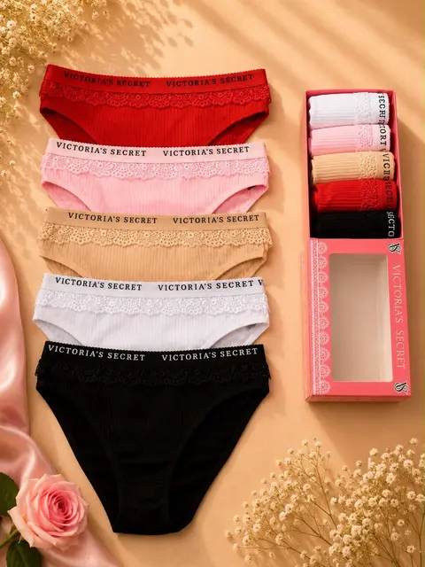 Victoria Secret Üst Dantel Slip Külot 5'li