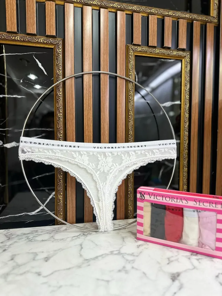 Victoria Secret Arkası Full Dantel String Külot 5'li