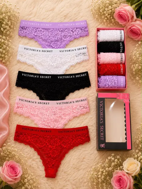 Victoria Secret Tam Dantel String Külot 5'li