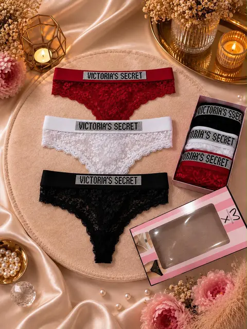 Victoria Secret 3'lü Külot String