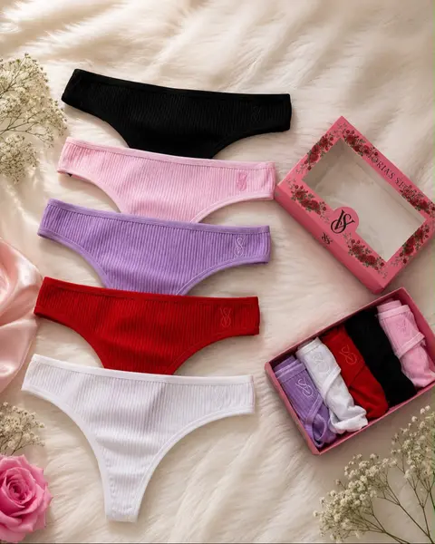 Victoria Secret Nakışlı String Külot 5'li